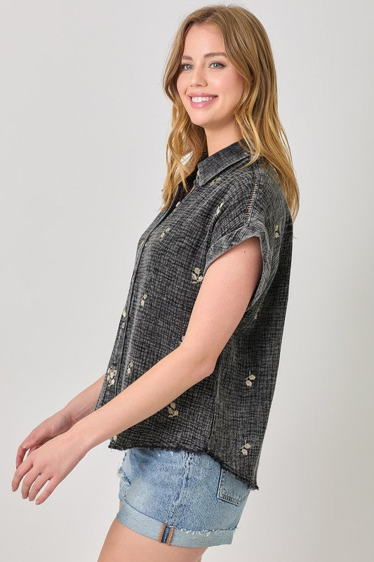 LINDSEY EMBROIDERED SHIRT