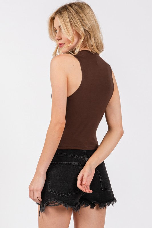 ANNE HIGH NECK TANK