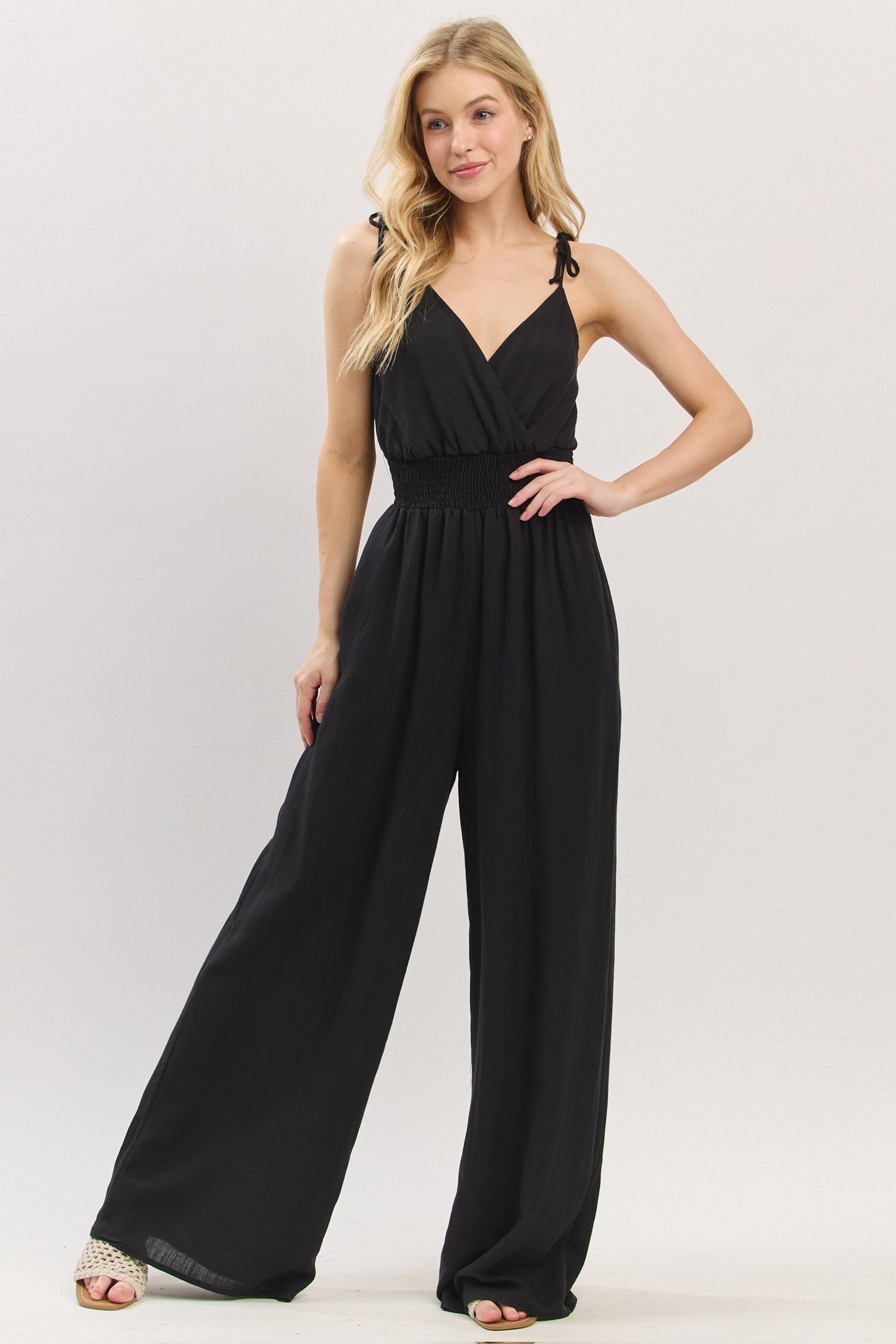 REMY TIE SHOULDER JUMPSUIT