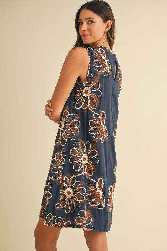 MIRA EMBROIDERED DRESS