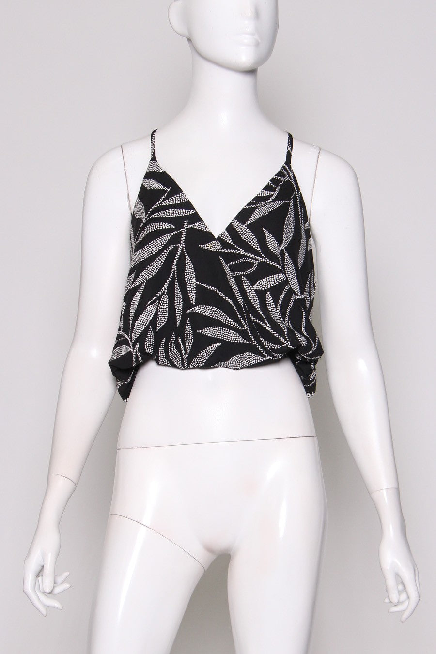 CORRINE LEAF PRINTED TOP
