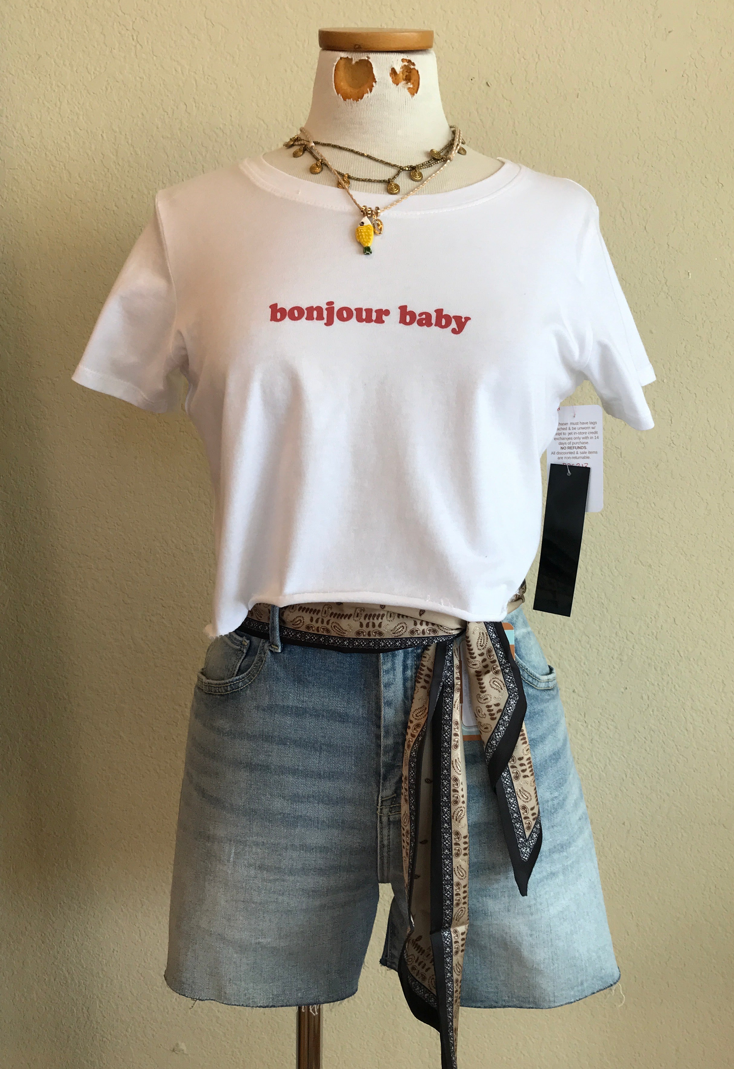 BONJOUR CROP TEE