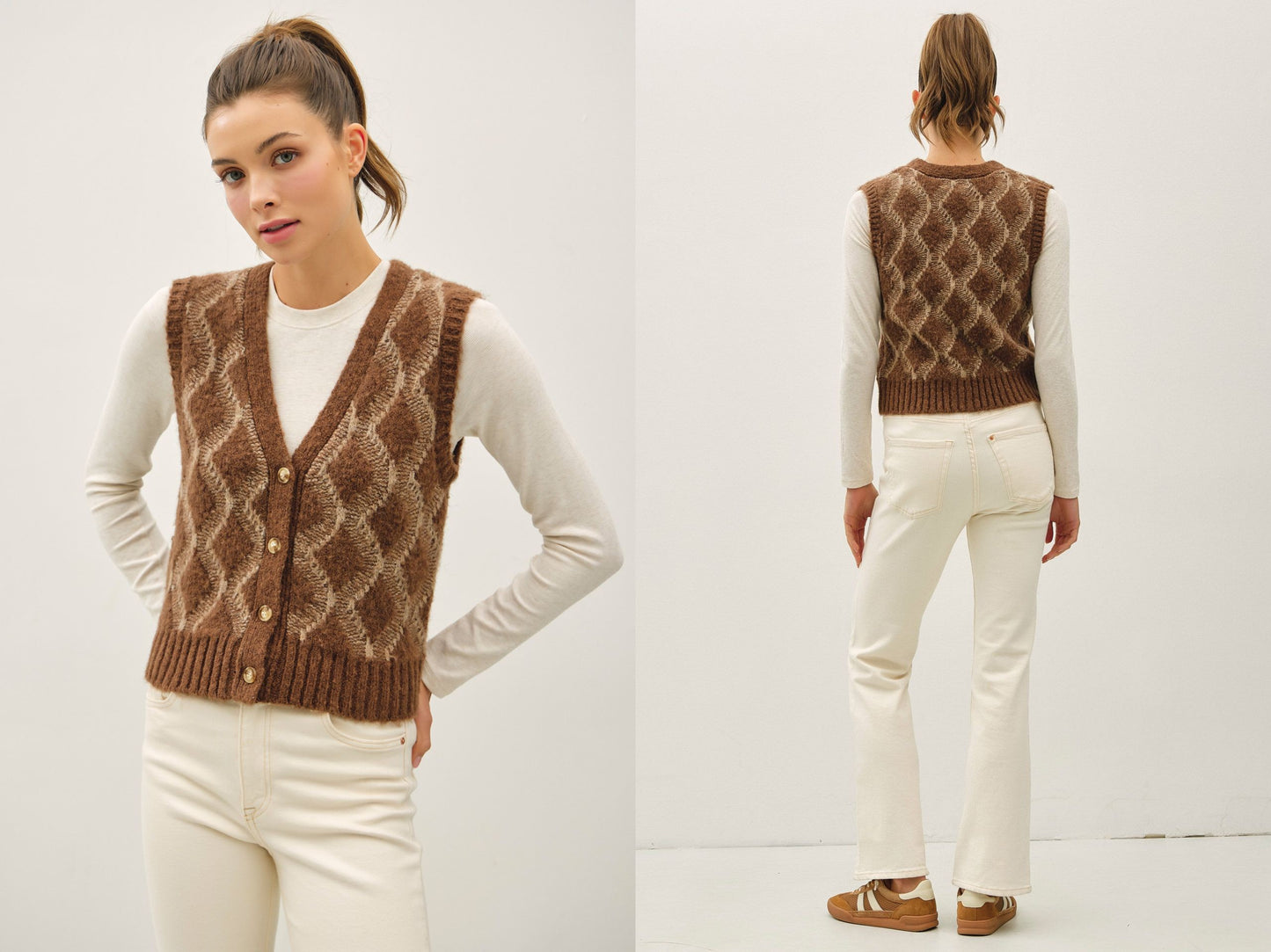 CASEY ARGYLE SWEATER VEST