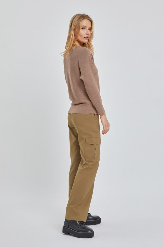 BROOKE RIBBED SWEATER