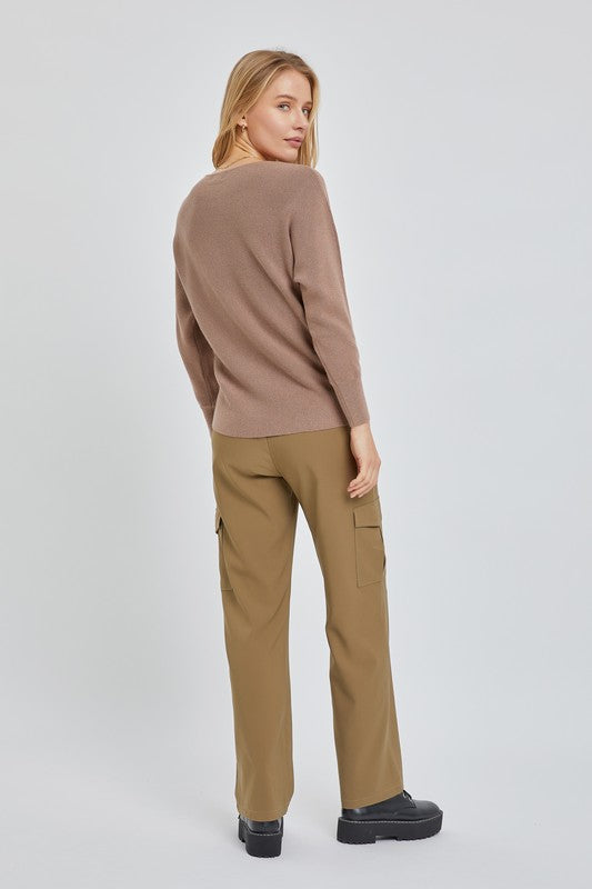 BROOKE RIBBED SWEATER