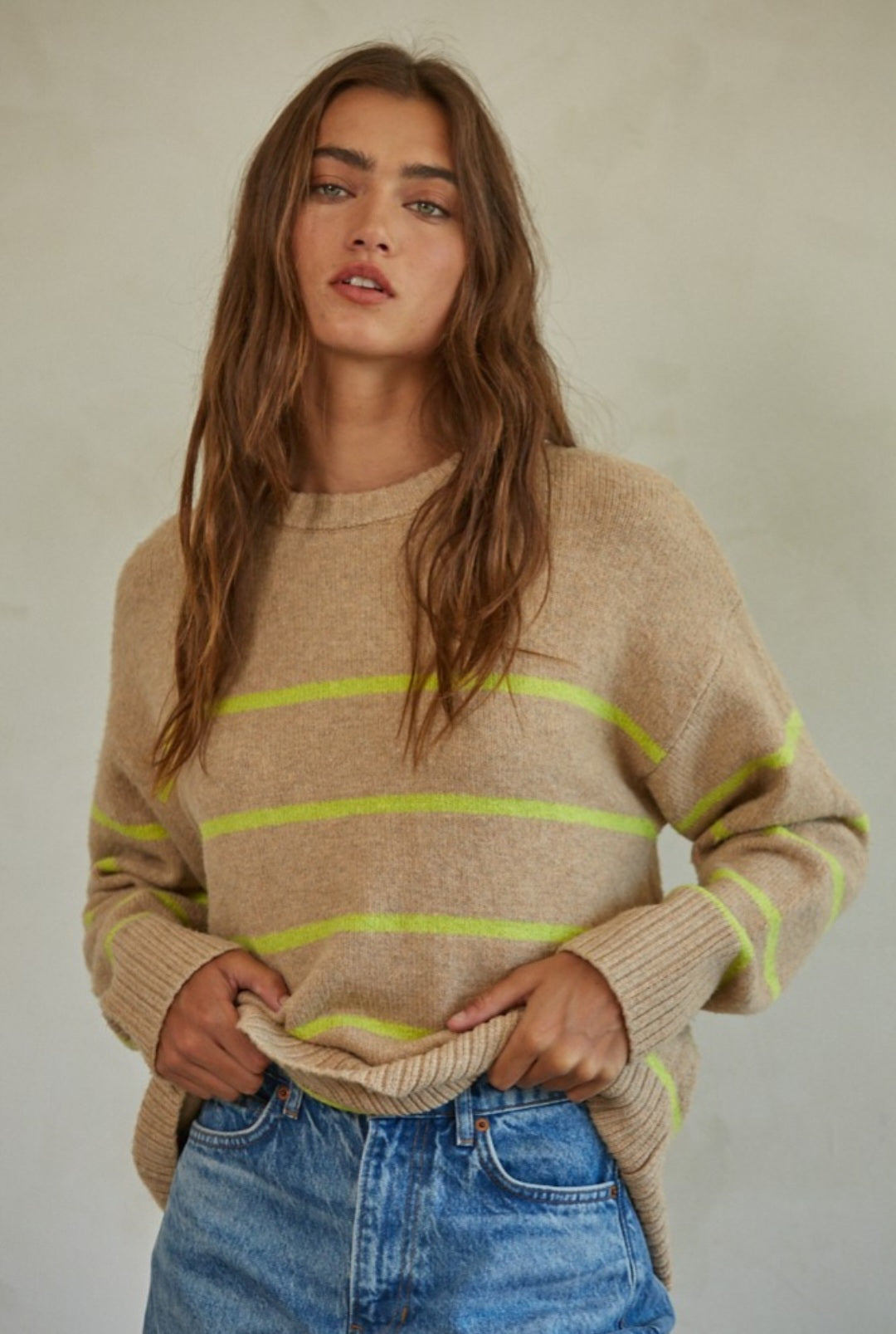 KYLIE STRIPED SWEATER