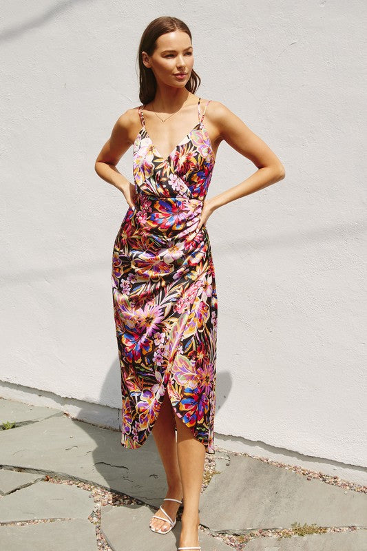 JASMINE FLORAL MIDI DRESS