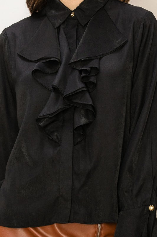 CHELSEA RUFFLED BLOUSE