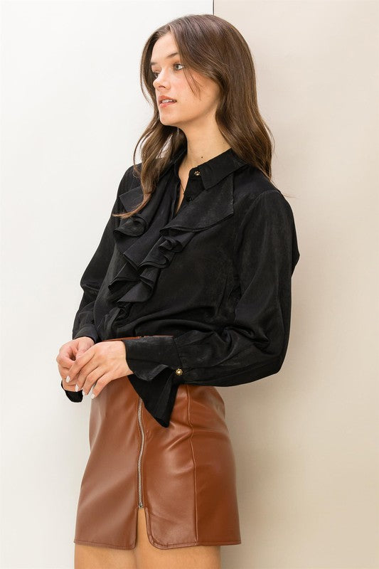 CHELSEA RUFFLED BLOUSE