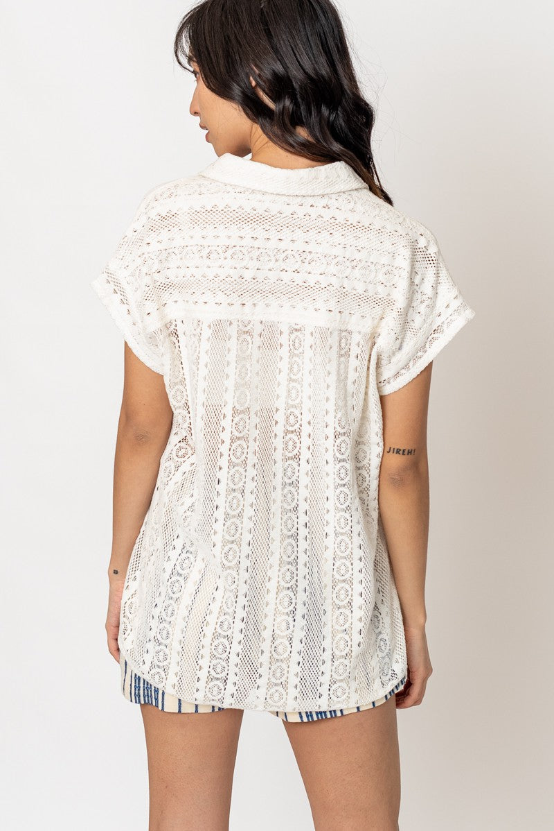 LAURA CROCHET SHIRT