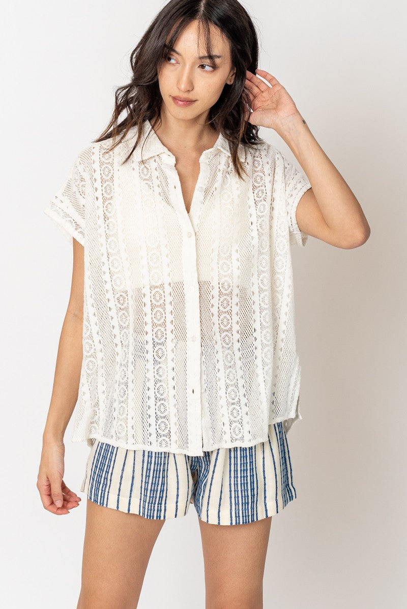 LAURA CROCHET SHIRT