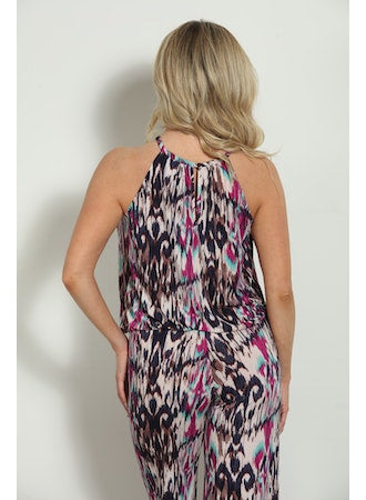 GLENDA SLEEVELESS PRINTED TOP