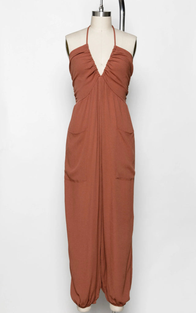 KENDALL HALTER JUMPSUIT