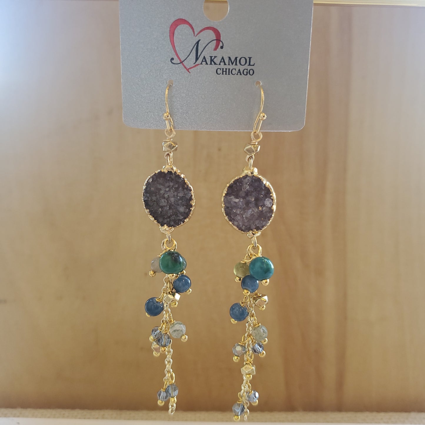 AMETHYST DROP EARRINGS
