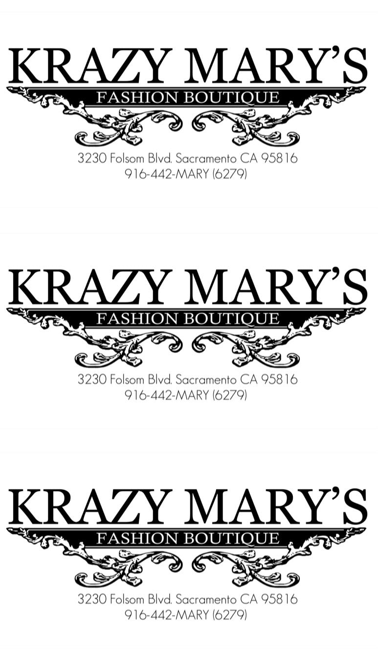 Krazy Mary s Boutique Women s Clothing and Accessories