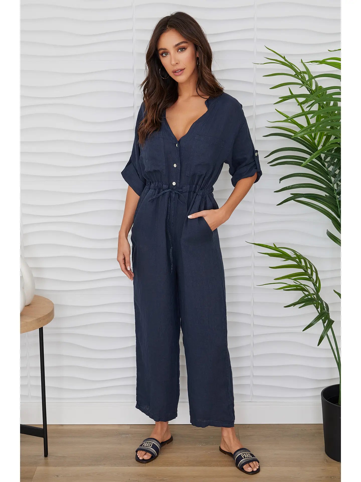 JULIANNA LINEN JUMPSUIT