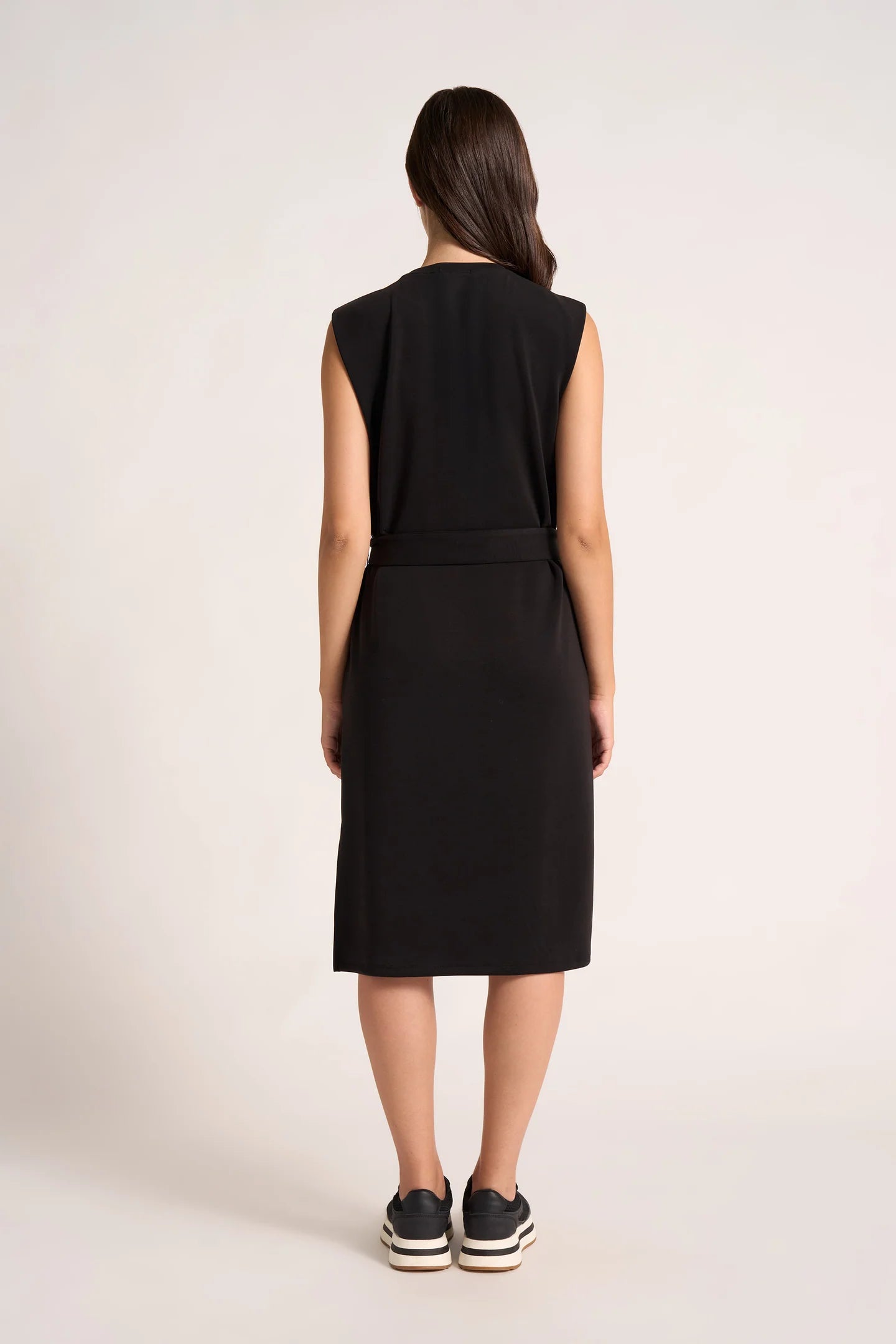 ALY SCUBA BELTED MINI DRESS