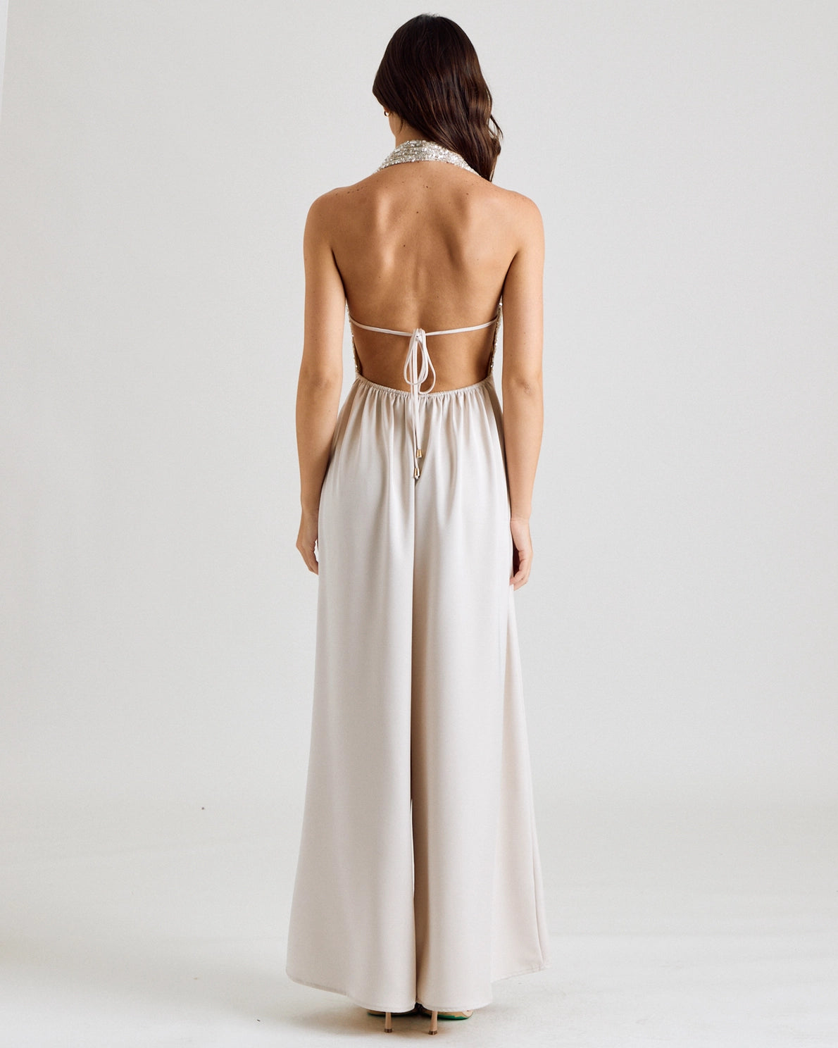 VALERIE SEQUINS BACKLESS JUMPSUIT
