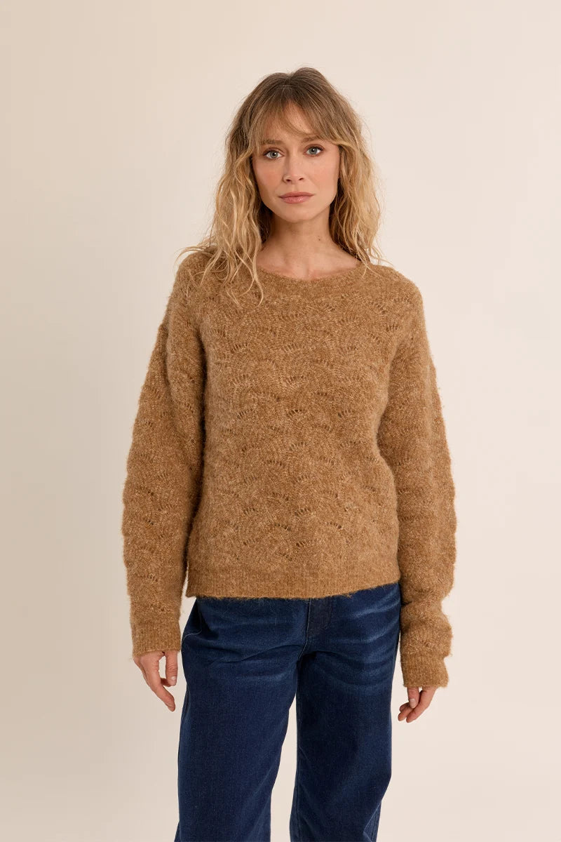 CECILIA OPEN KNIT SWEATER