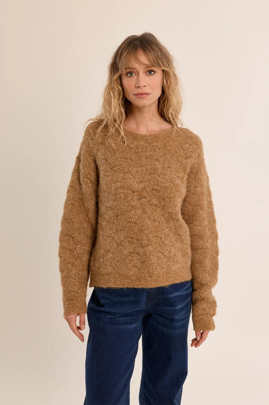 CECILIA OPEN KNIT SWEATER