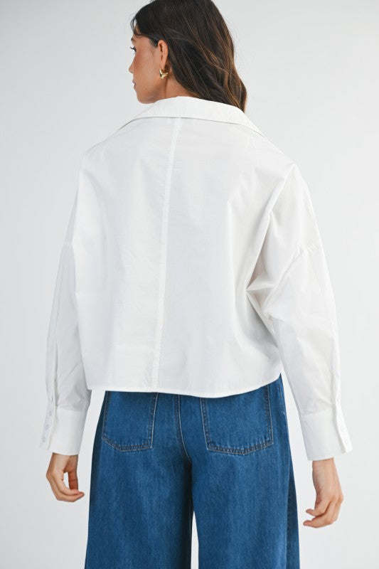 LESLIE TWIST FRONT SHIRT