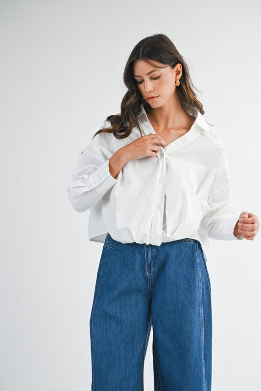 LESLIE TWIST FRONT SHIRT