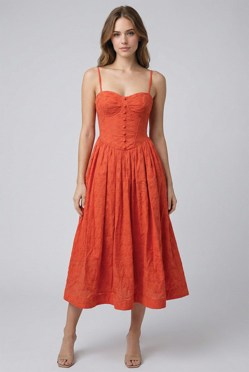 GRACELYN EYELET DRESS