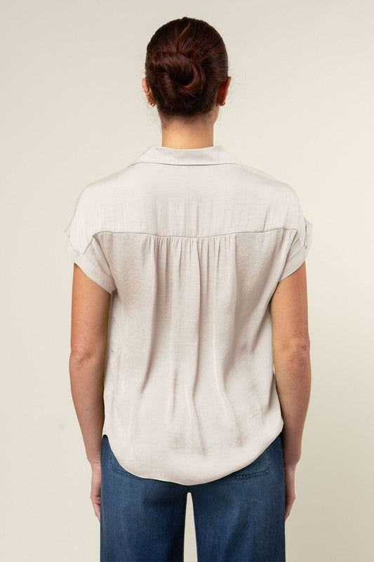 CECILIA BUTTON UP TOP