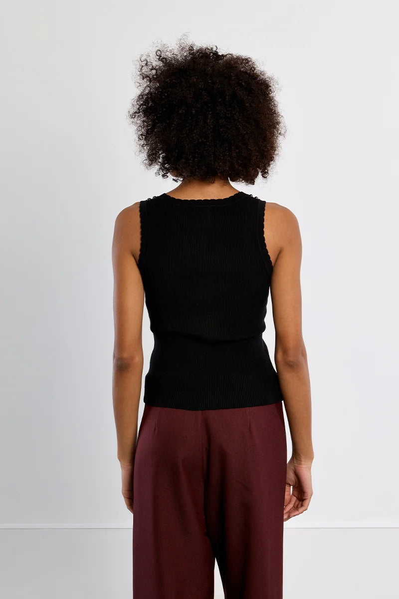 CHARLIE STUDDED KNIT TANK