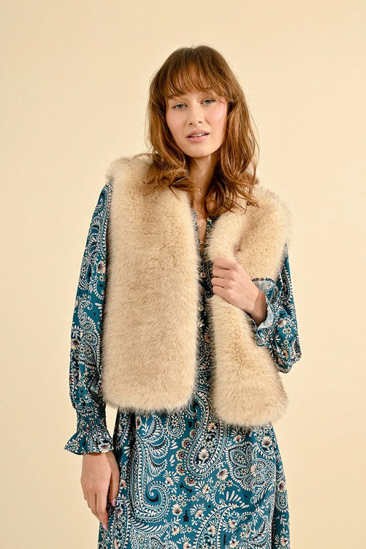 MIRA FAUX FUR VEST