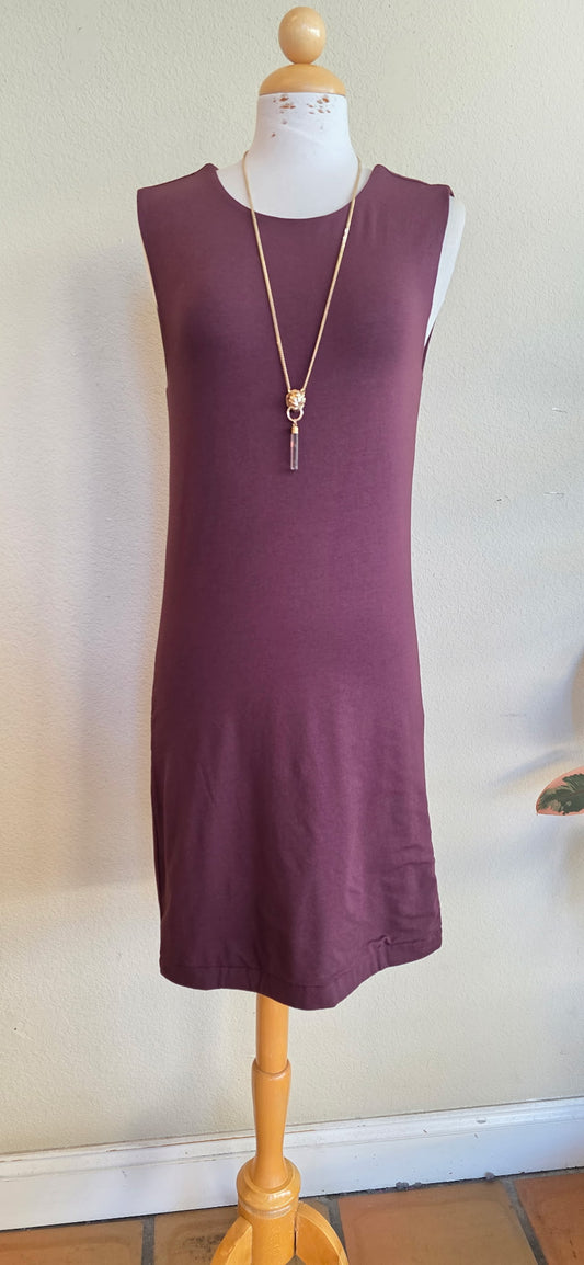 LINDSEY DRAPED BACK DRESS
