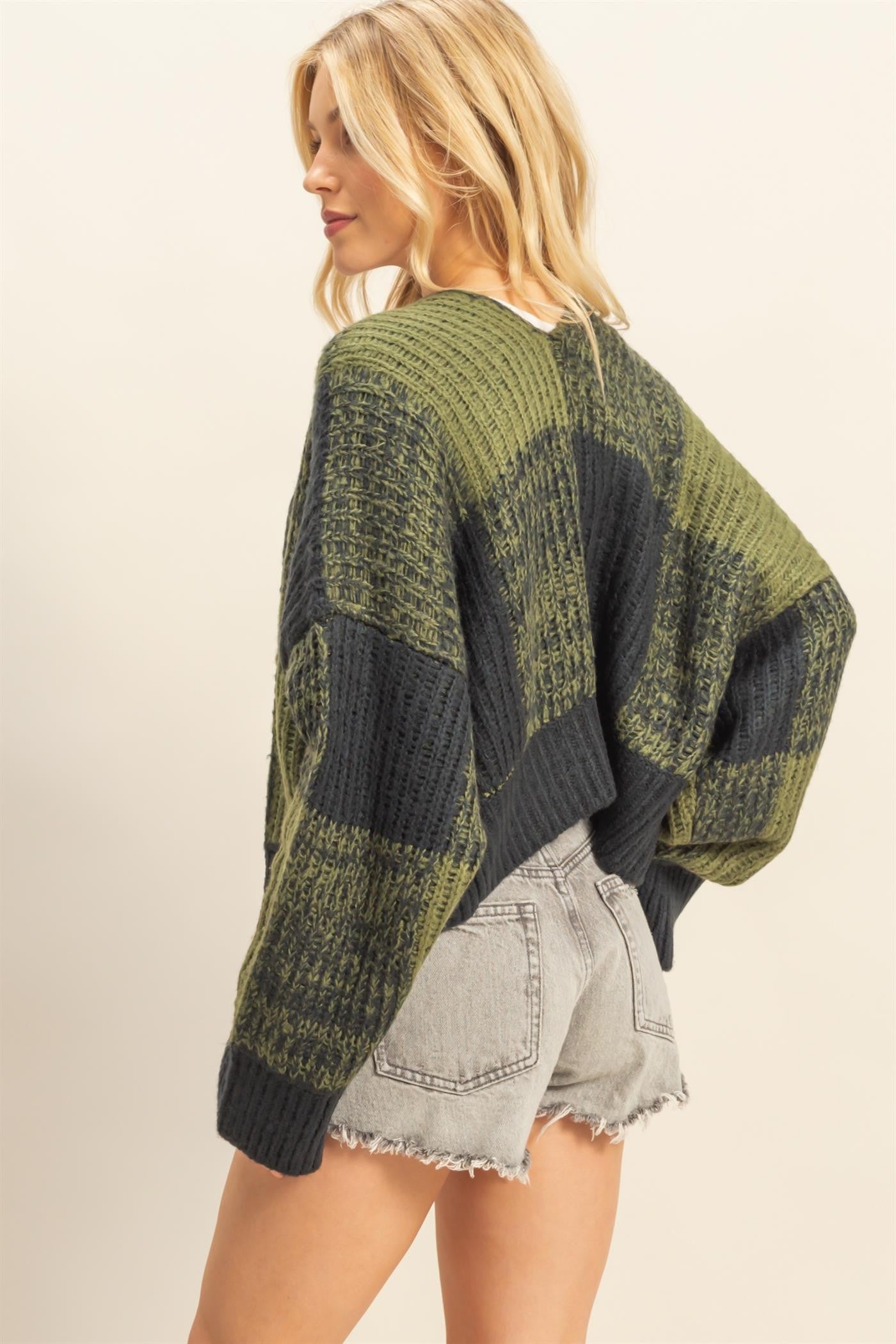 BILLIE CHECKERED CARDIGAN