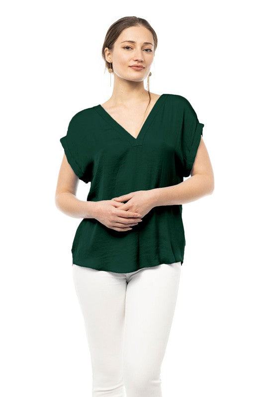 JACKIE V NECK TOP