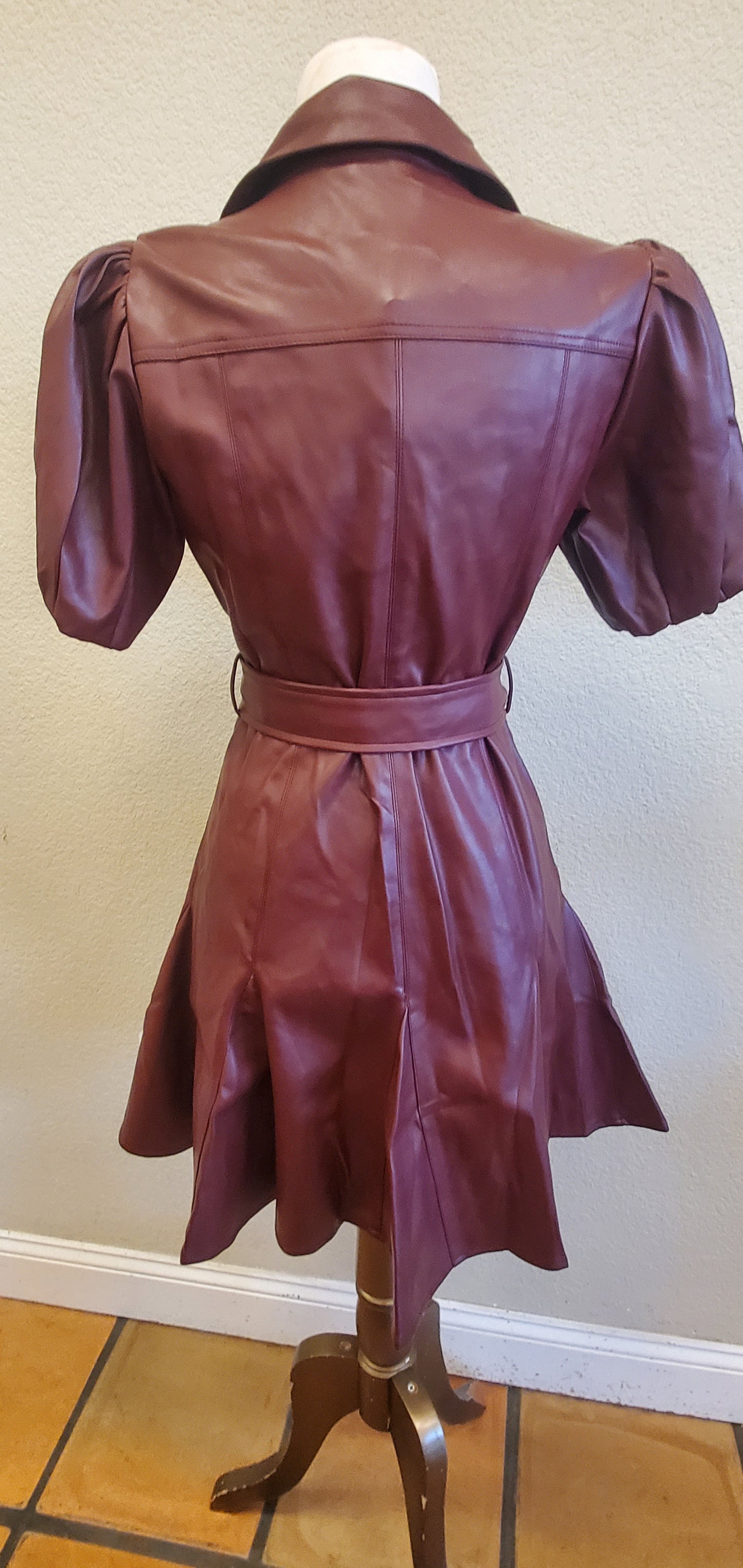 BREANNA VEGAN LEATHER DRESS