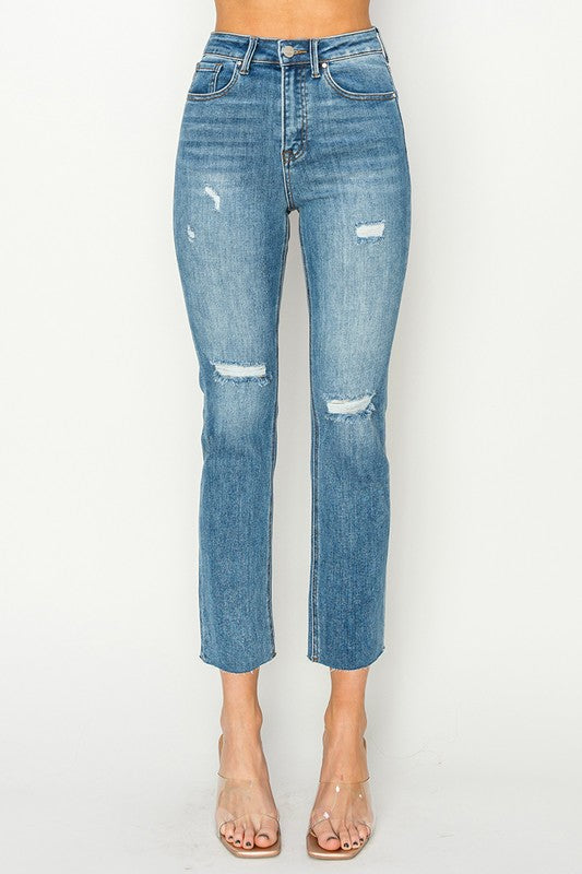 EVA SLIM STRAIGHT DENIM