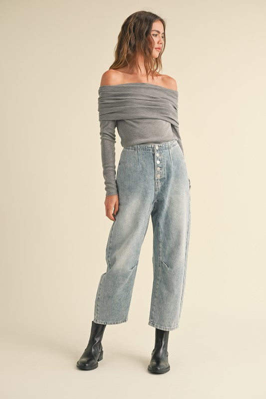 AUDRA BARREL JEANS