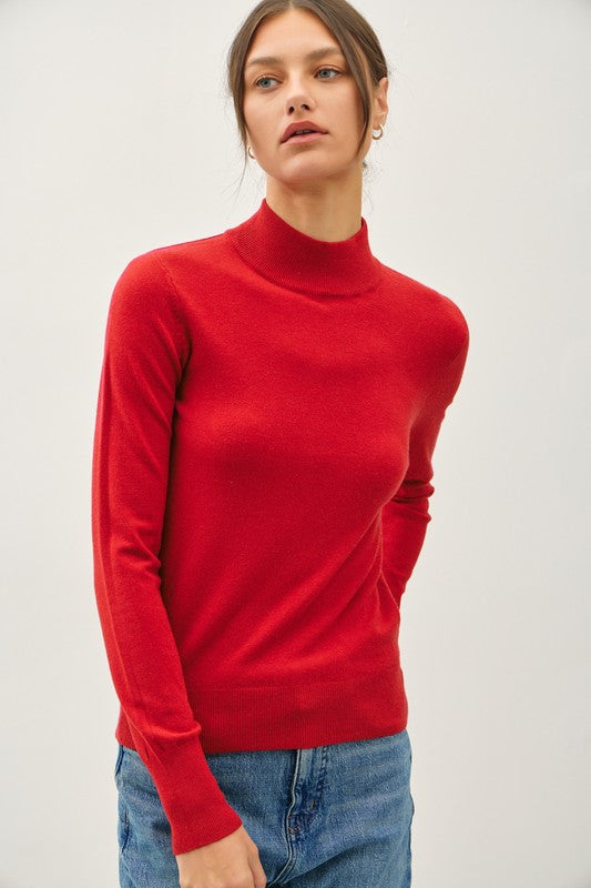 VICTORIA MOCK NECK SWEATER