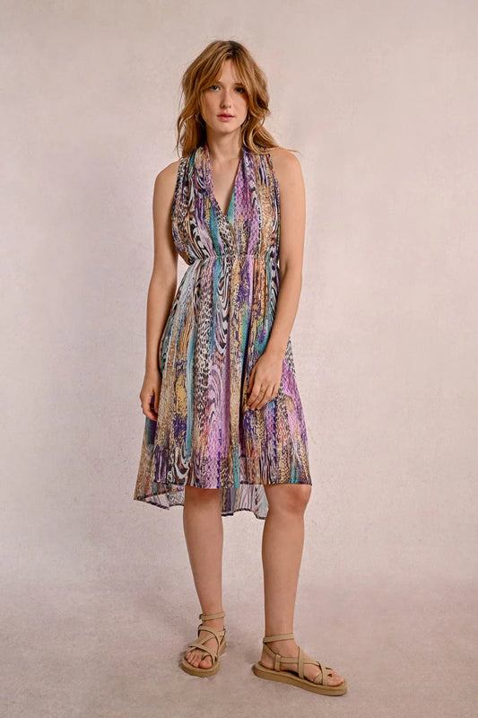 PAIGE MULTI PRINTED DRESS