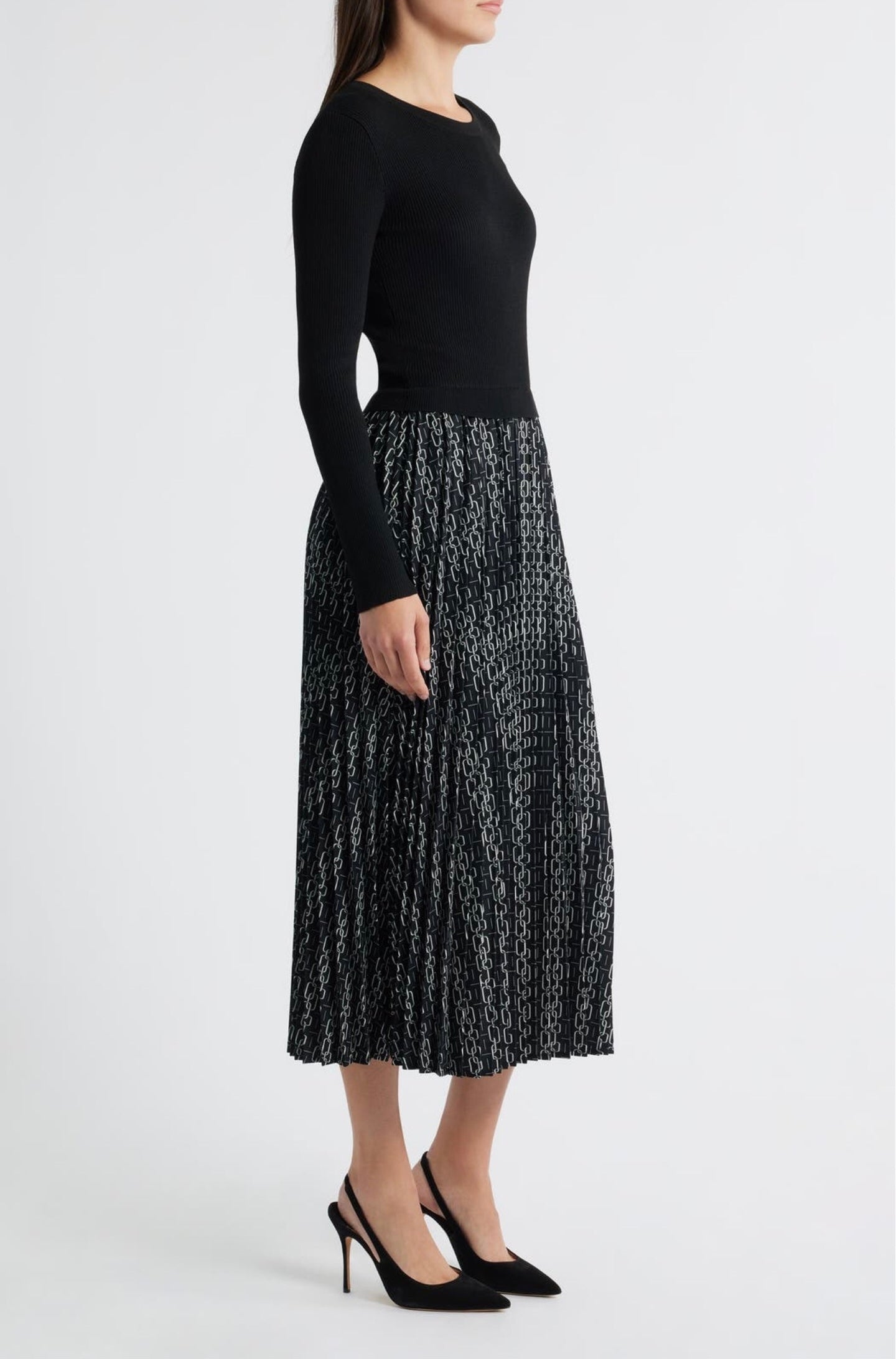 MONIQUE MIXED MEDIA DRESS