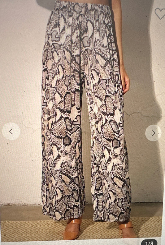 HEIDI SNAKE PRINT PANTS