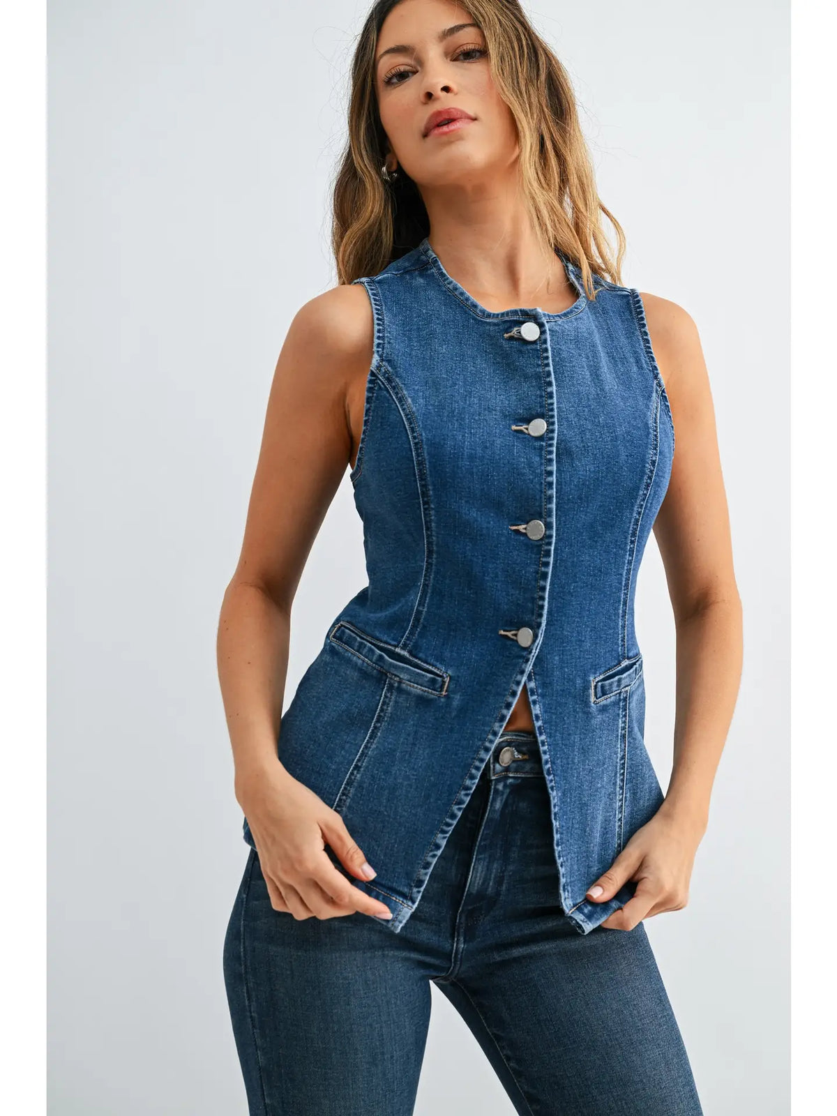 MACIE DENIM VEST