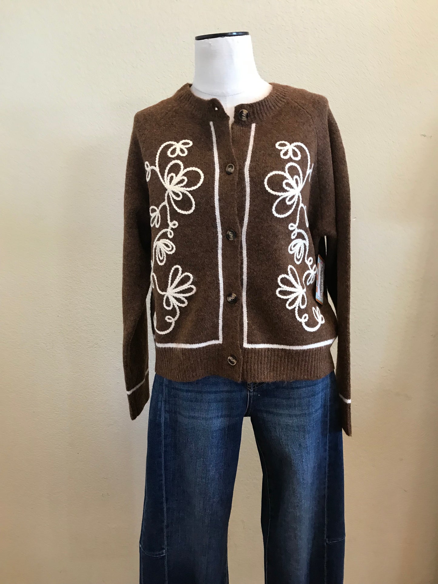 REMI EMBROIDERED CARDIGAN