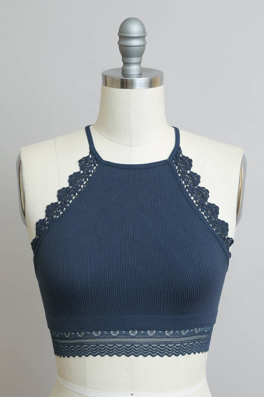 CROCHET TRIM BRALETTE
