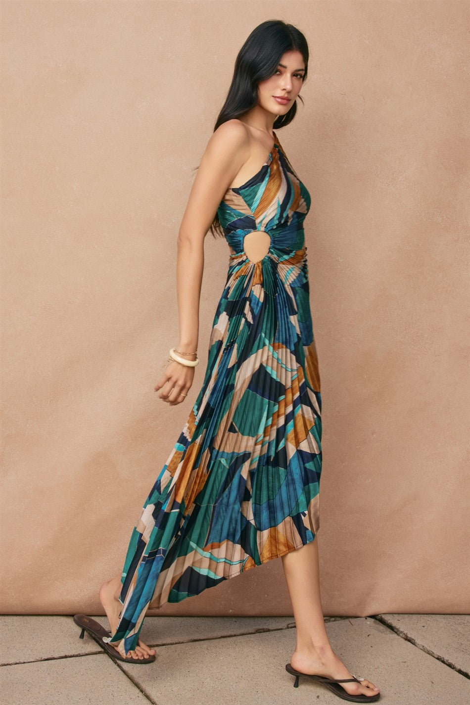 MARINA ONE SHOULDER DRESS