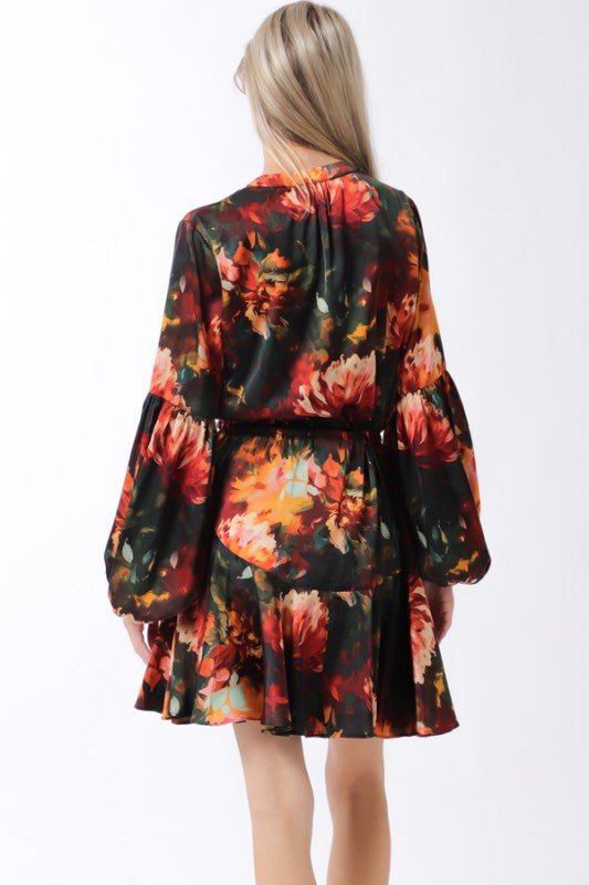 LAINEY FLORAL SHORT DRESS