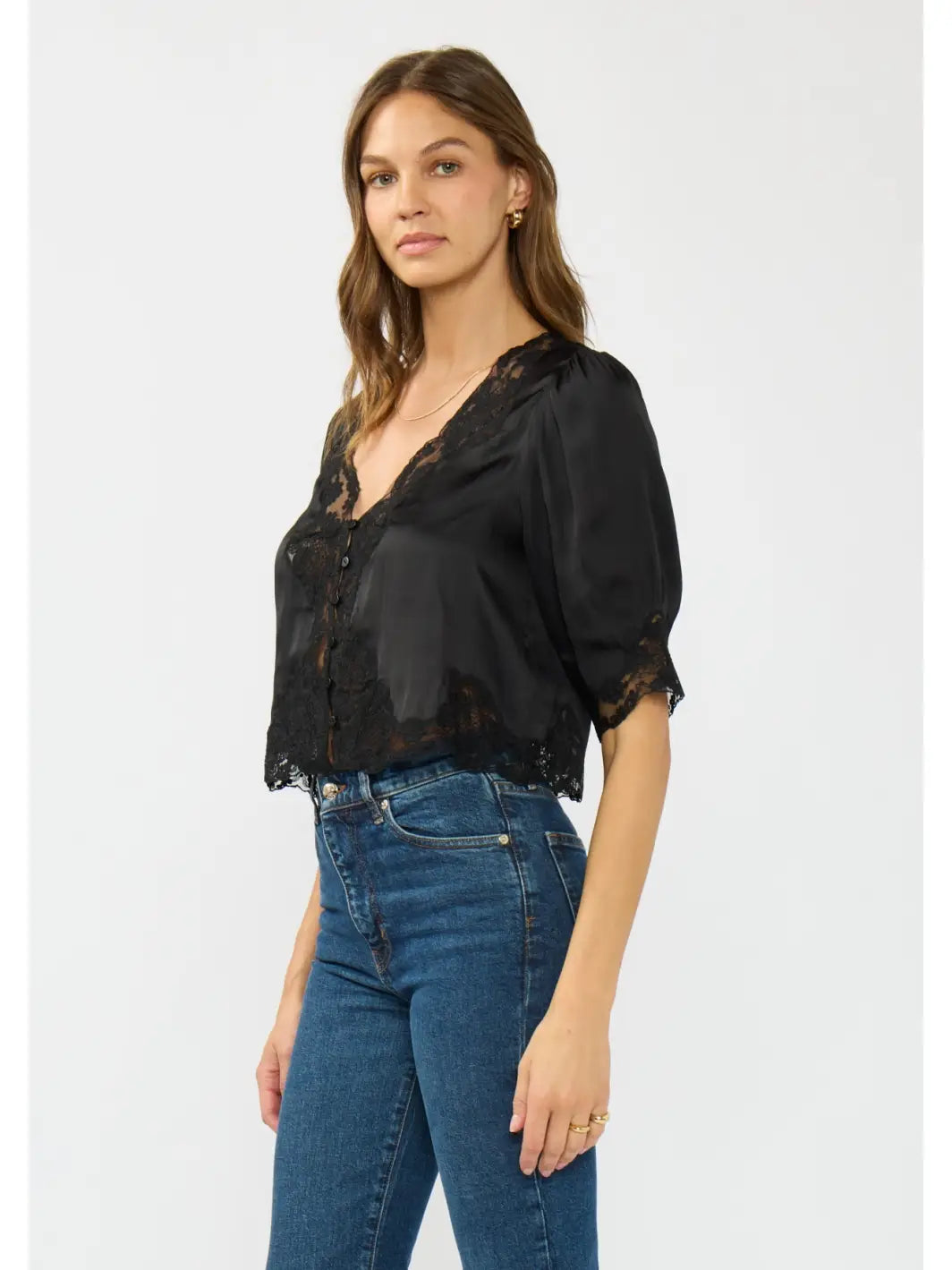 RINA LACE TRIM TOP
