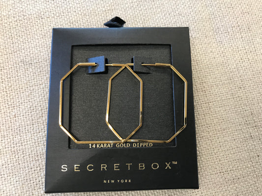 SMALL HEXAGON HOOPS