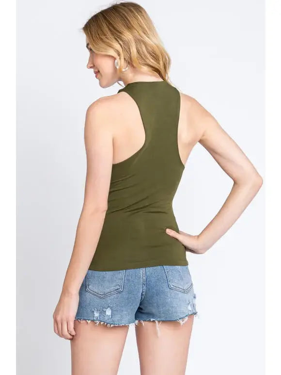 ANNE HIGH NECK TANK