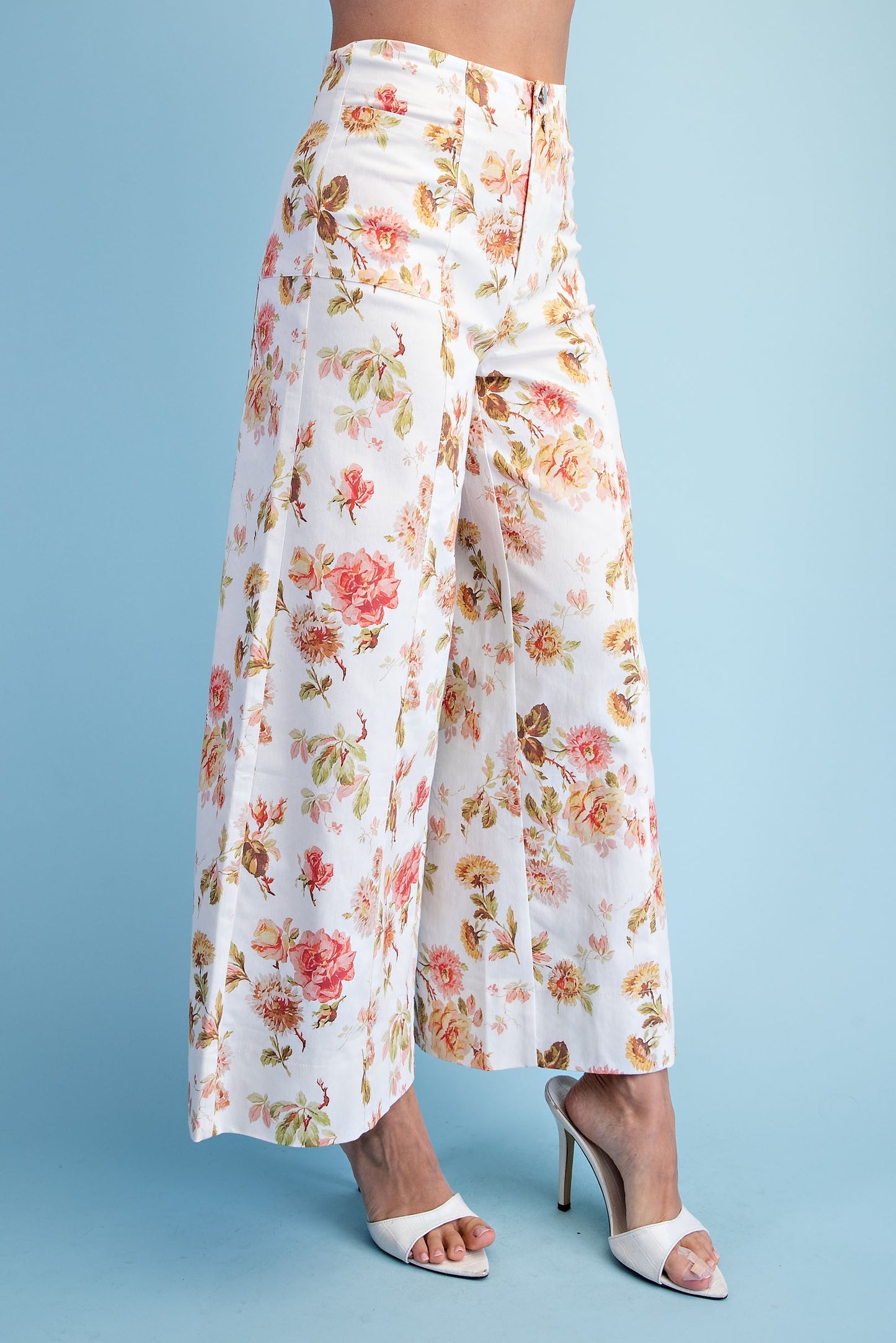 L.J. FLORAL WIDE LEG PANT
