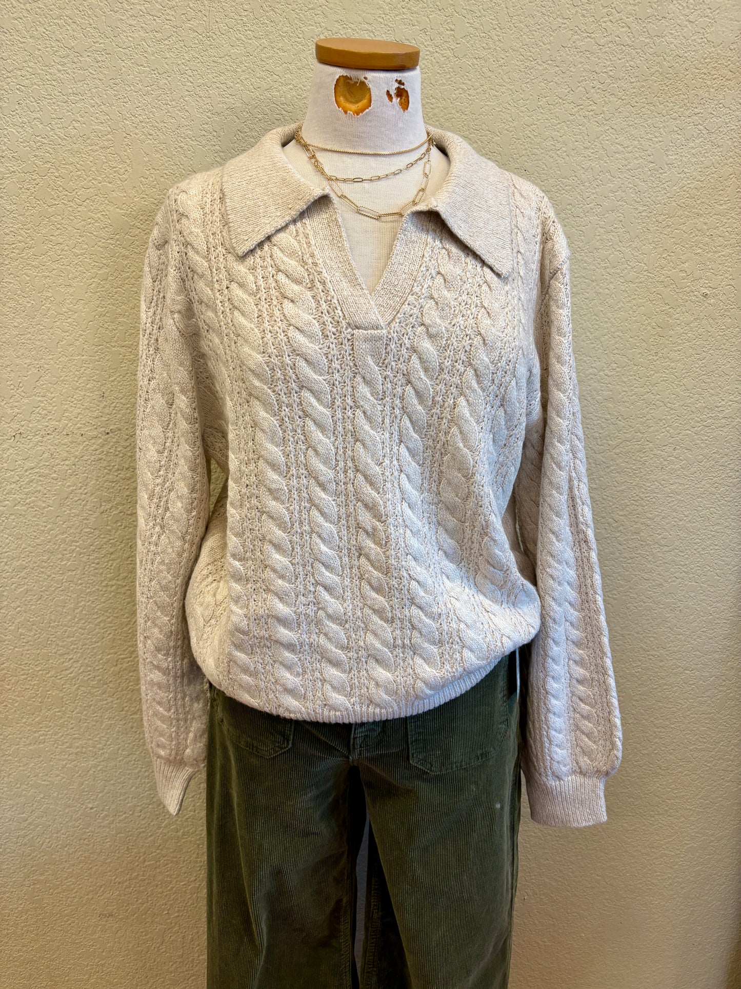 WREN COLLARED SWEATER